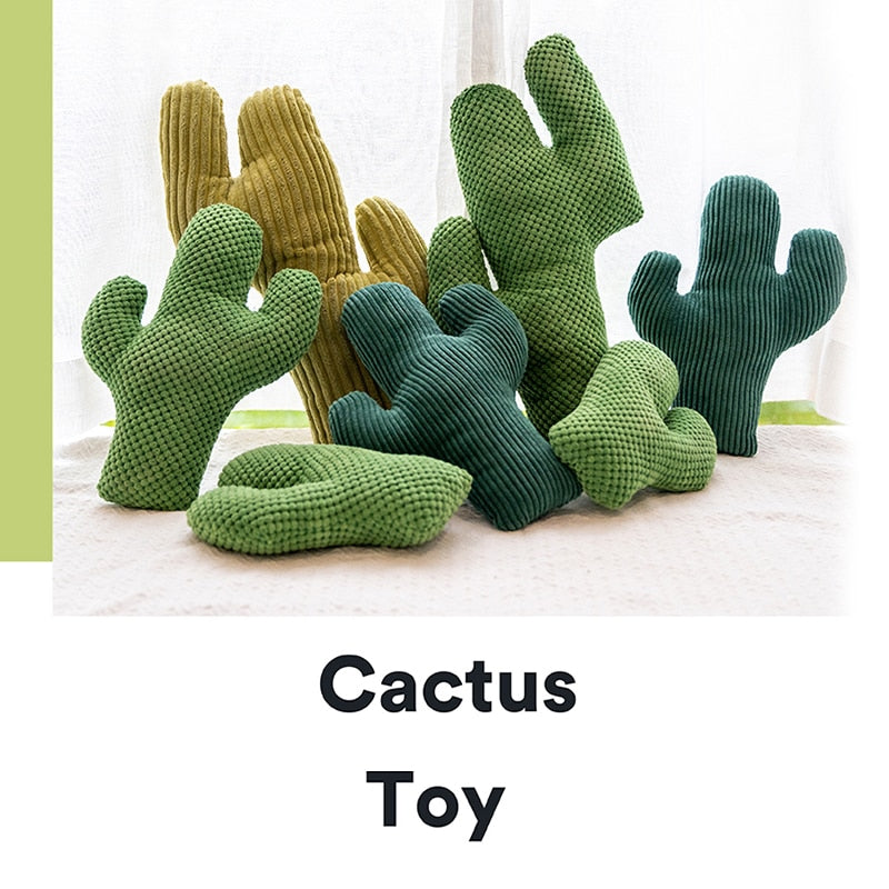 Cactus Catnip Cat Toy Pet Plush Chew Teeth Toy