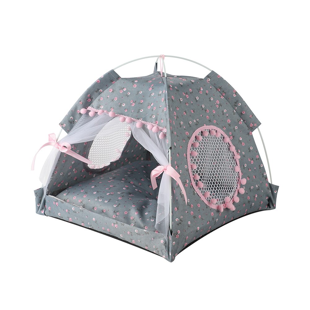 Portable Dog Pet Enclosed Indoor Tent House Bed