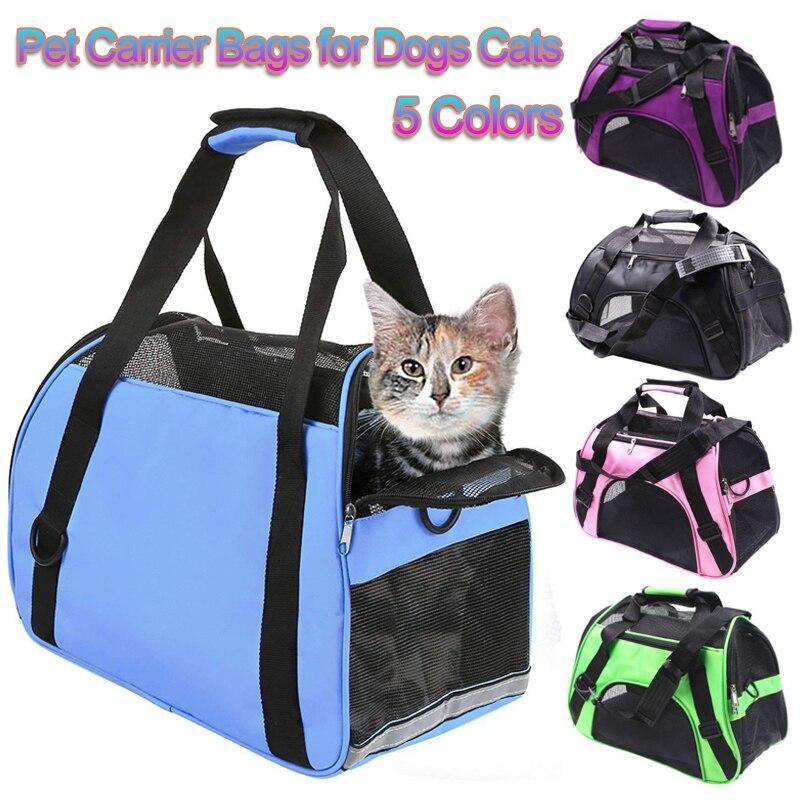 Portable Dog Carrier Mesh Travel Pet Bag