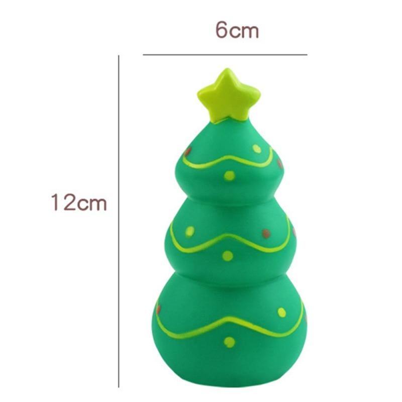 Christmas Dog Squeaky Rubber Play Toy