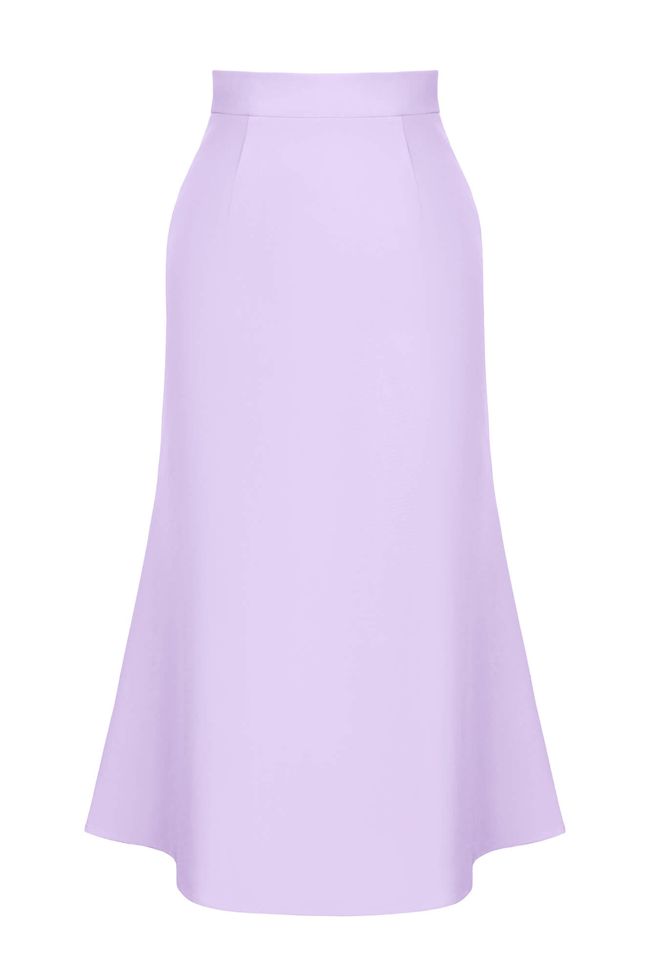 Viscose Midi Skirt in Lavender