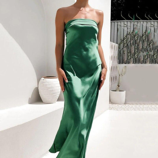 Lula Satin Maxi Dress