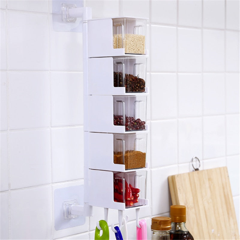 Rotating Wall Mount Spice Rack