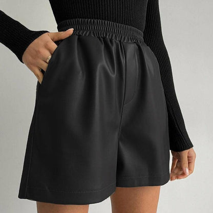 Kim Faux Leather Shorts
