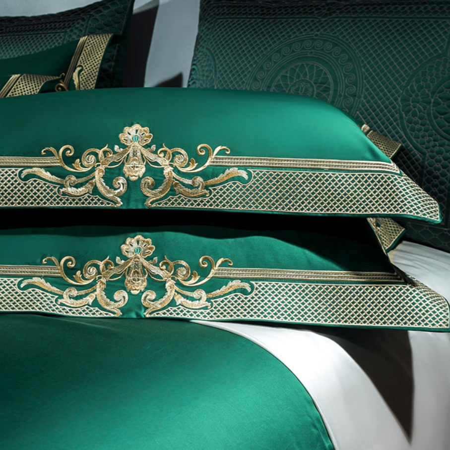 Cleopatra Veronese Green Luxury Egyptian Cotton Duvet Cover Set