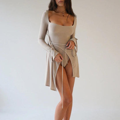 Zella Drawstring Mini Dress
