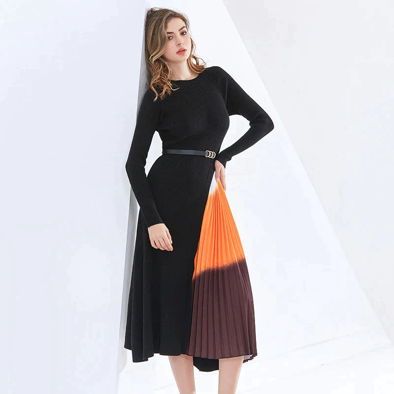 Nadelle Knitting Pleated Dress