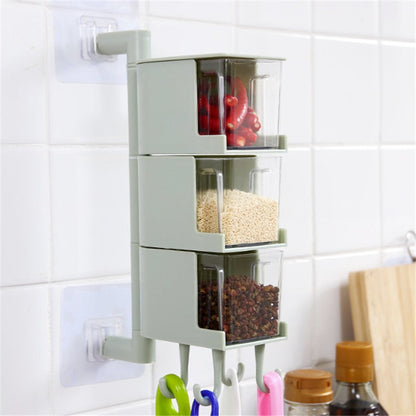 Rotating Wall Mount Spice Rack