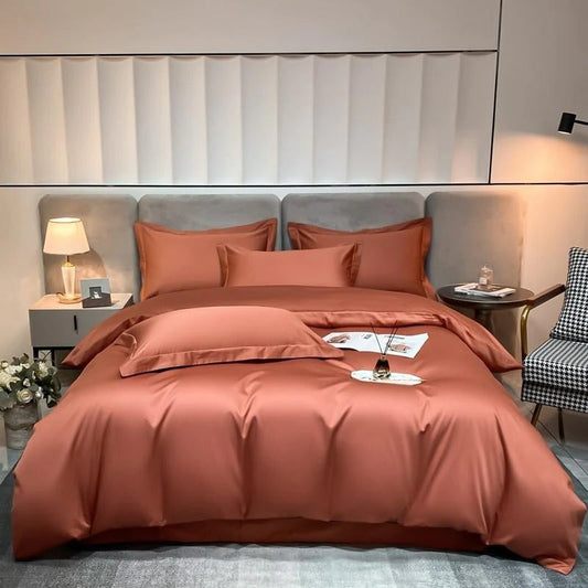 Neo Terracotta Cotton Duvet Cover Set