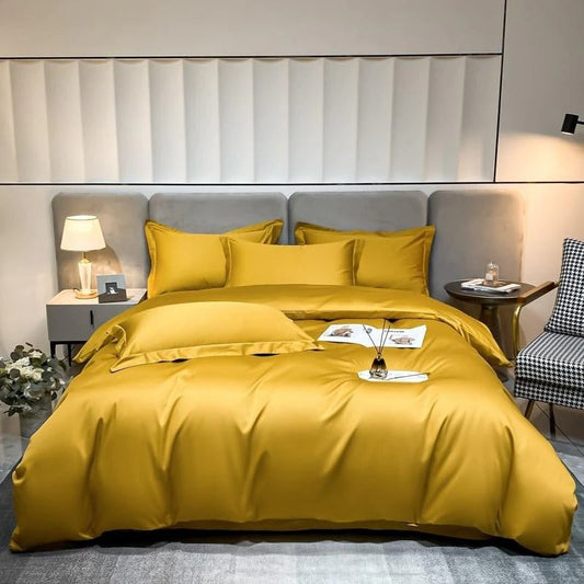 Neo Gold Silky Cotton Duvet Cover Set