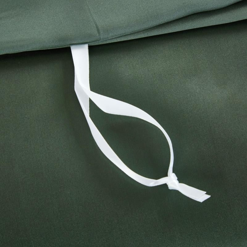 Eloise Rifle Green Luxury Pure Mulberry Silk Bedding Set