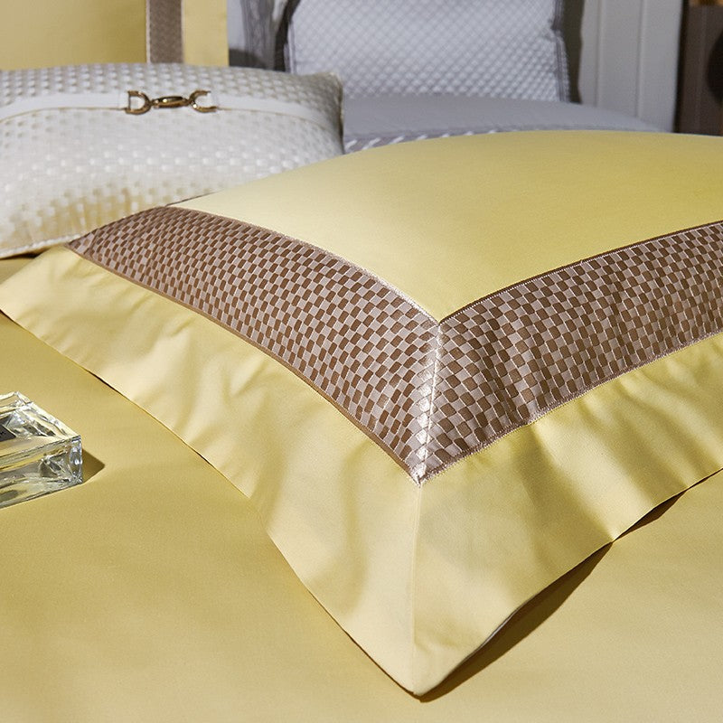 Sinatra Ecru Egyptian Cotton Duvet Cover Set