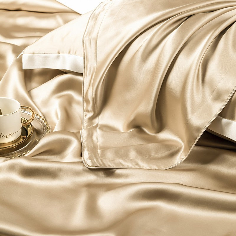 Zenith Gold Luxury Pure Mulberry Silk Bedding Set