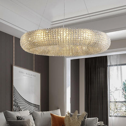 Esmeralda All-Around Crystal Wrapped Rounded Chandelier
