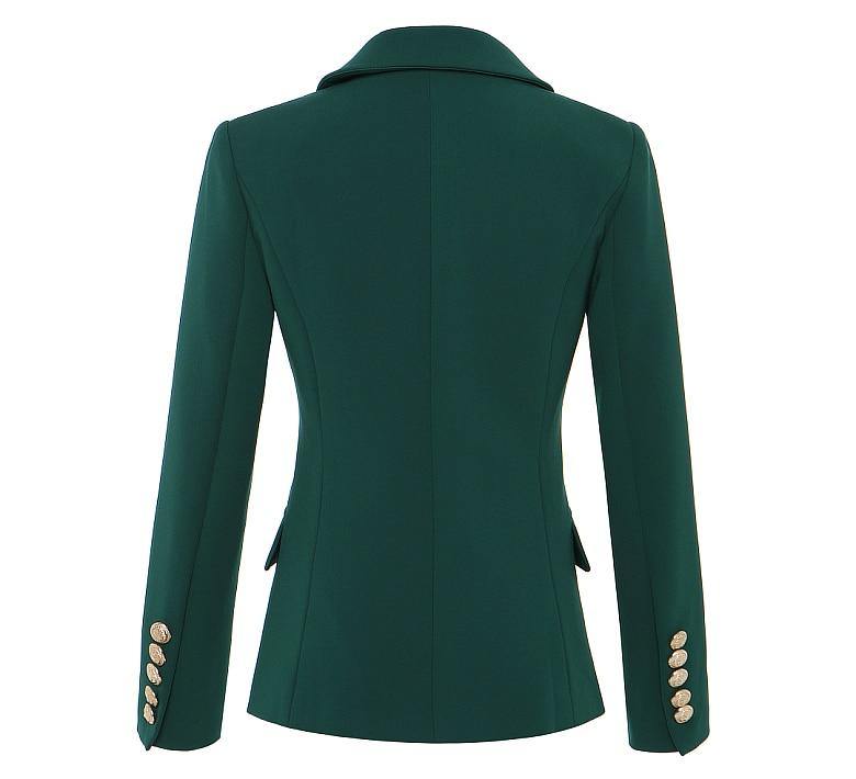 Penelope Double-Breasted Blazer in Green