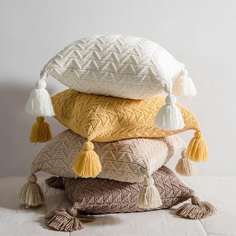 Bari Soft Knit Pillow Cover