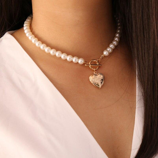 Pearl Stone Chain Choker