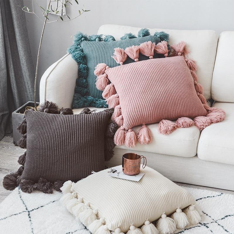Bibiana Knitted Cushion Cover