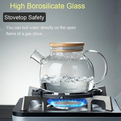 Big Heat-Resistant Glass Teapot