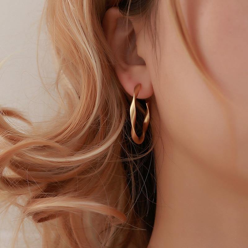 Geometric Twisted Earrings