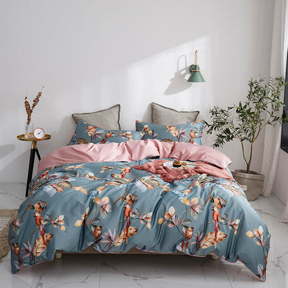 Fabia Botanical Ultra Soft Egyptian Cotton Duvet Cover Set