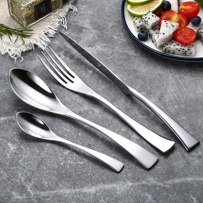 Jet Silver Cutlery Set